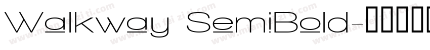 Walkway SemiBold字体转换